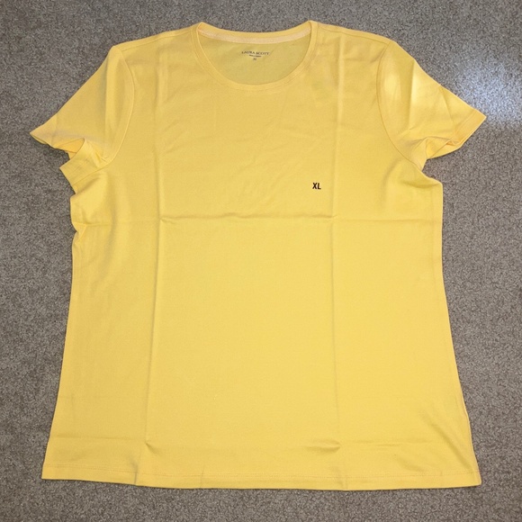 size XL, bust up to 44 inches, pretty yellow and sunshine shirt, new condition ☀ - Picture 1 of 9